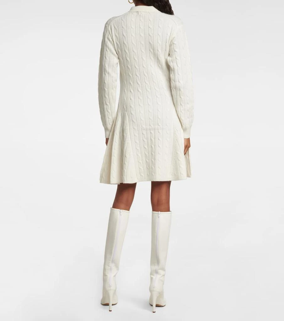 商品Ralph Lauren|绞花针织羊毛与羊绒迷你连衣裙,价格¥2506,第3张图片详细描述