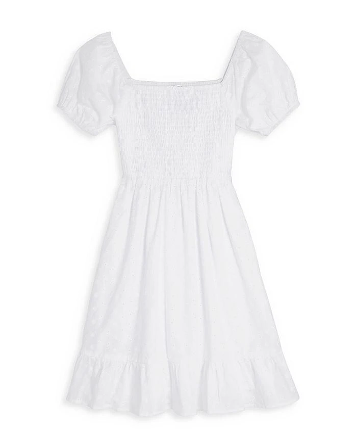 商品AQUA|Girls' Smocked Ruffle Dress, Little Kid, Big Kid - 100% Exclusive,价格¥658,第1张图片