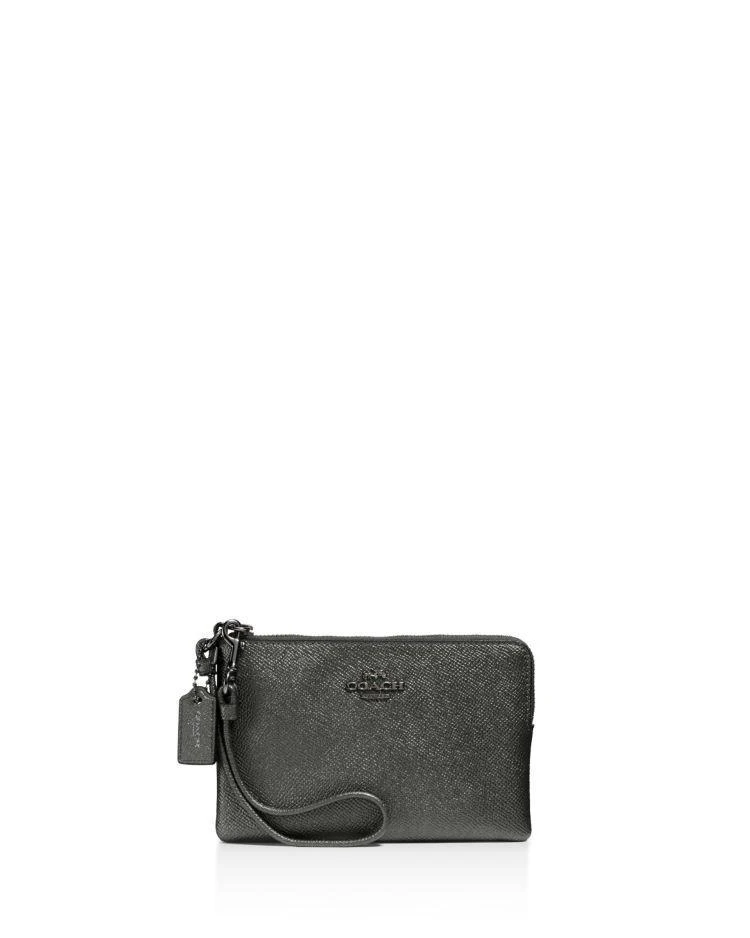 商品Coach|Metallic Small Wristlet,价格¥219,第1张图片