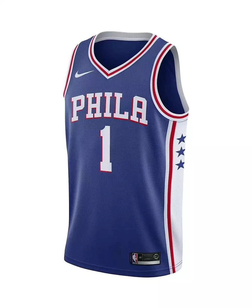 商品NIKE|Men's James Harden Royal Philadelphia 76ers 2021/22 Swingman Jersey - Icon Edition,价格¥672,第2张图片详细描述