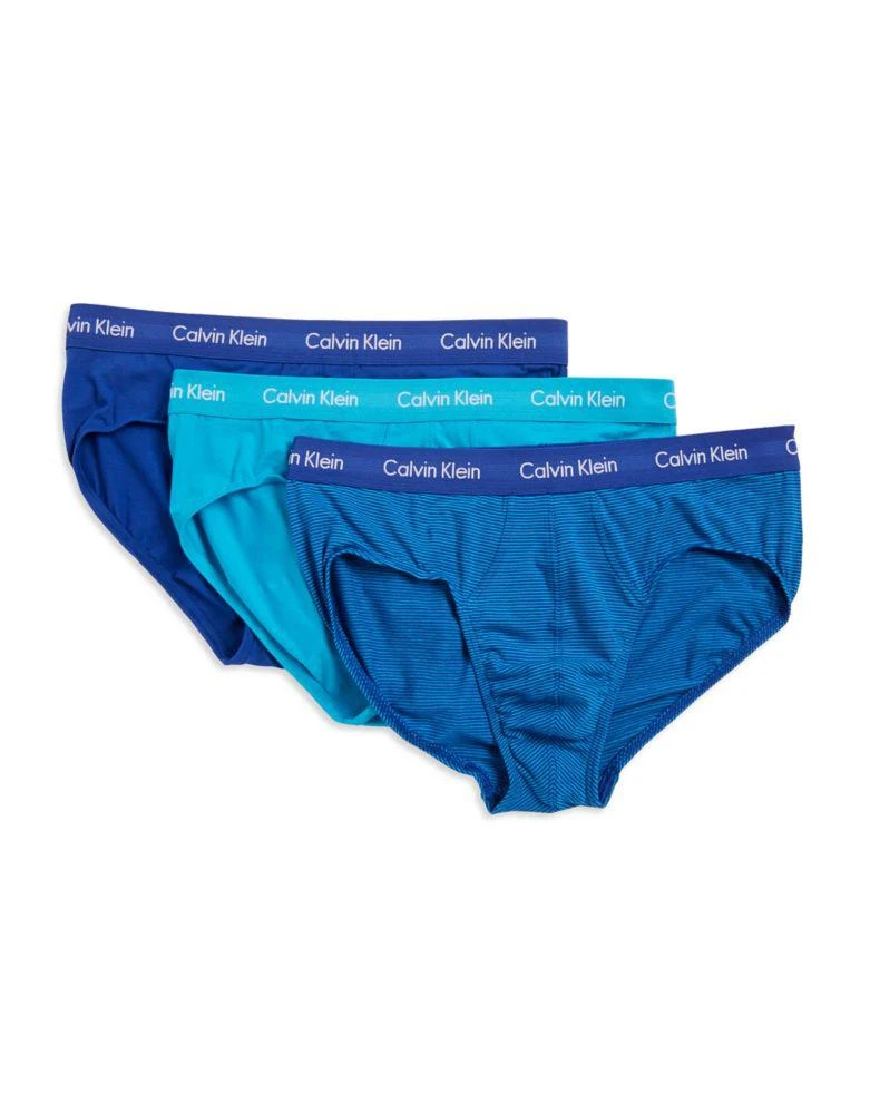 商品Calvin Klein|3-Pack Cotton Stretch Hip Briefs,价格¥152,第1张图片