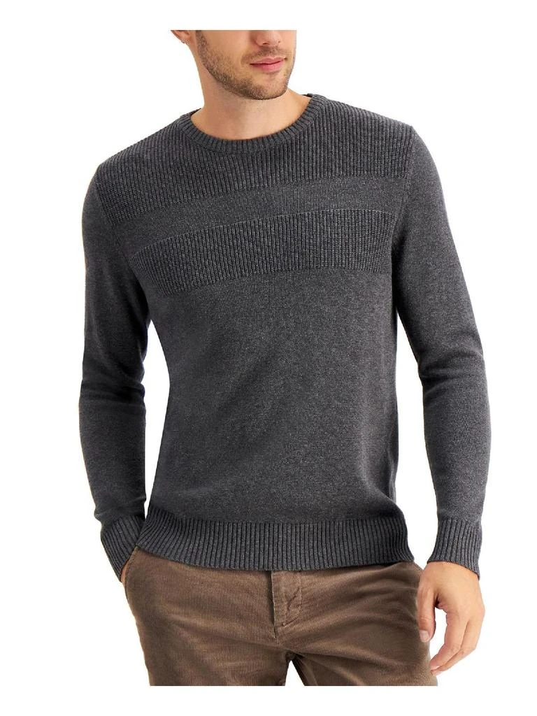 商品Club Room|Mens Cotton Ribbed Trim Sweater,价格¥231,第5张图片详细描述