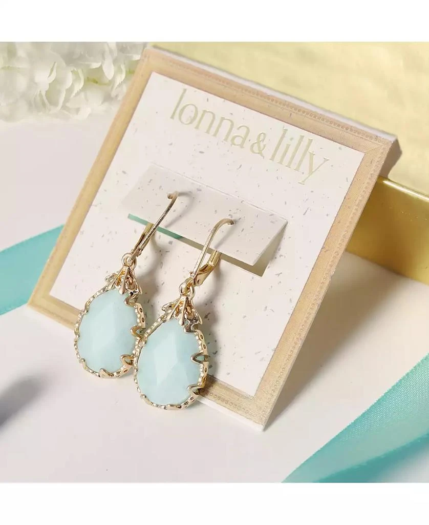 商品Lonna & Lilly|Gold-Tone Imitation Pearl Drop Earrings,价格¥164,第2张图片详细描述