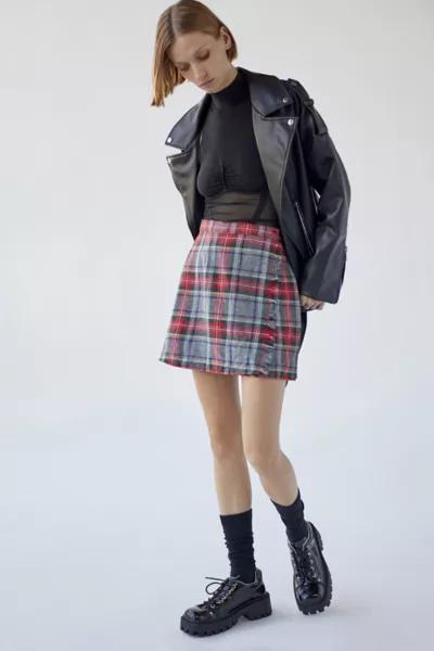 Urban Renewal VIntage Plaid A-Line Mini Skirt商品第3张图片规格展示