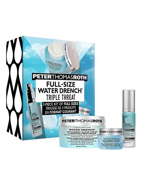 商品Peter Thomas Roth|Water Drench® Triple Threat 3-Piece Full-Size Skin Care Set,价格¥531,第1张图片