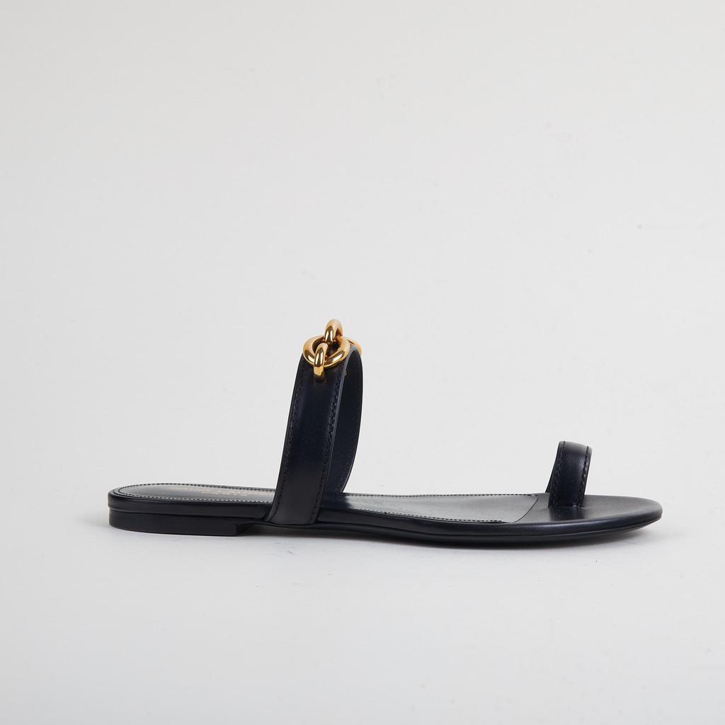 商品Yves Saint Laurent|Saint Laurent Women's Le Maillon Black Sandals,价格¥5113,第1张图片