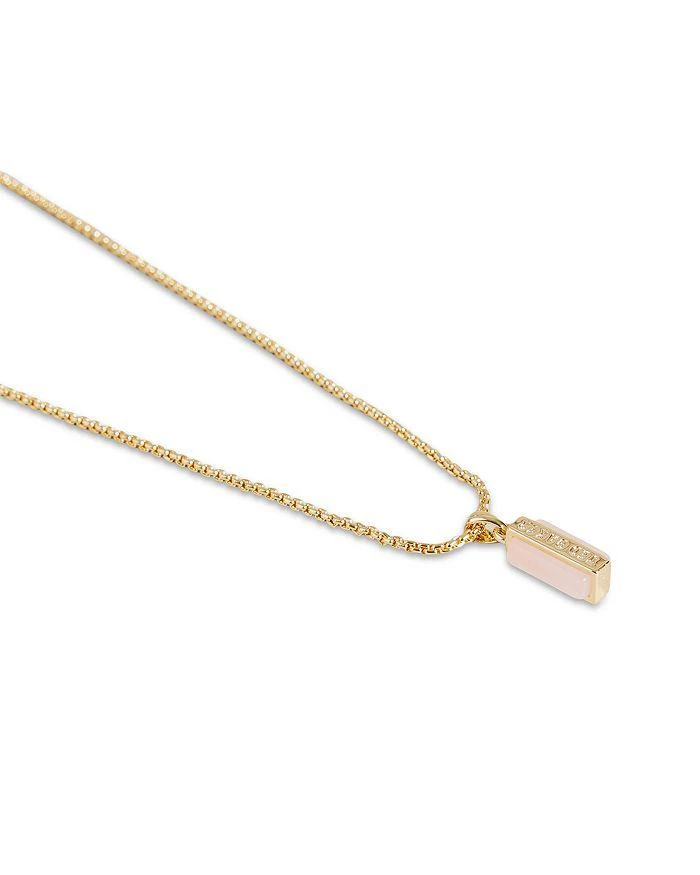 商品Ted Baker London|Gianni Gemstone Bar Adjustable Pendant Necklace in Gold Tone, 19",价格¥412,第2张图片详细描述