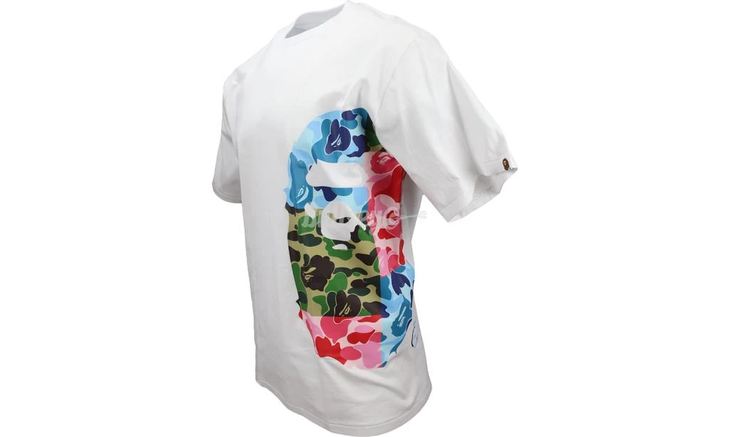 商品Bape|Bape ABC Crazy Camo Side Big Ape Head White T-Shirt,价格¥1383,第2张图片详细描述