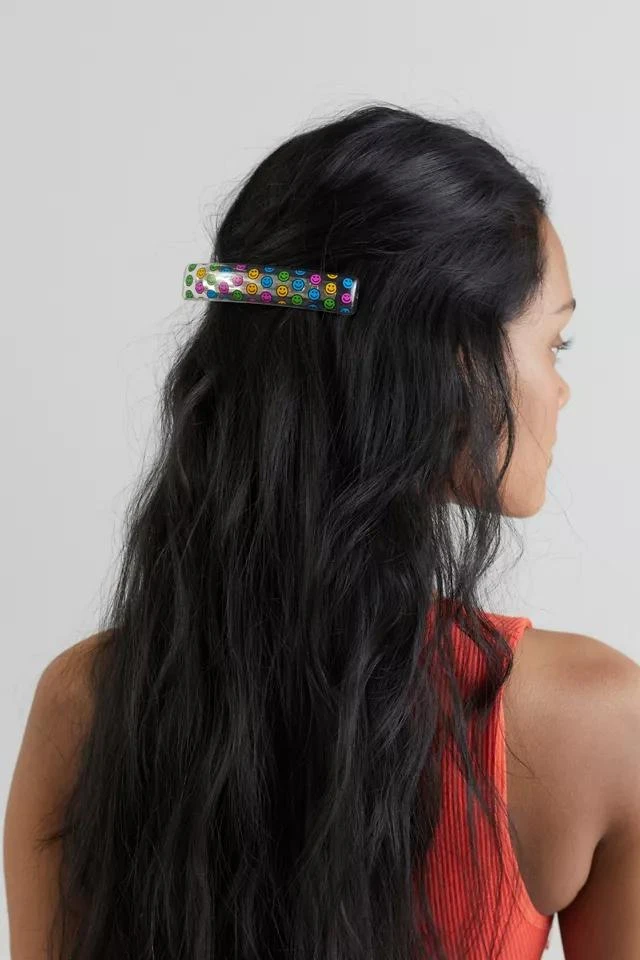 商品Urban Renewal|Urban Renewal Vintage Rectangle Happy Face Hair Clip,价格¥38,第2张图片详细描述