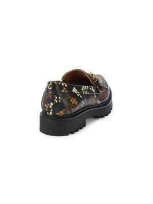 商品Sam Edelman|Deana Snakeskin-Embossed Bit Loafers,价格¥149,第3张图片详细描述