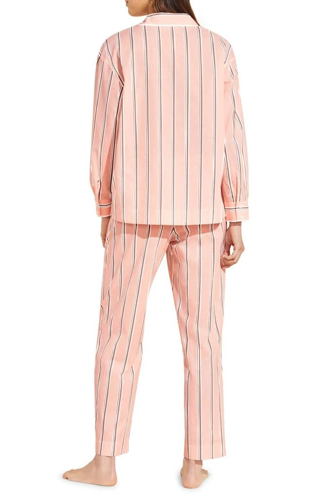 商品Eberjey|Stripe Sandwashed Organic Cotton Pajamas,价格¥736,第2张图片详细描述
