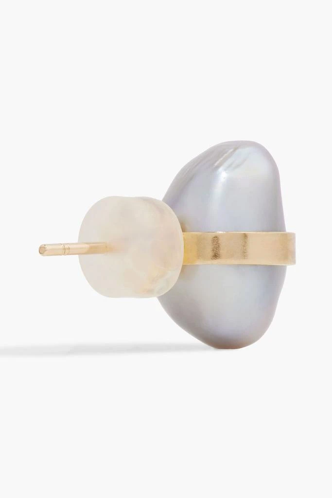 商品MELISSA JOY MANNING|14-karat gold pearl earrings,价格¥2346,第4张图片详细描述
