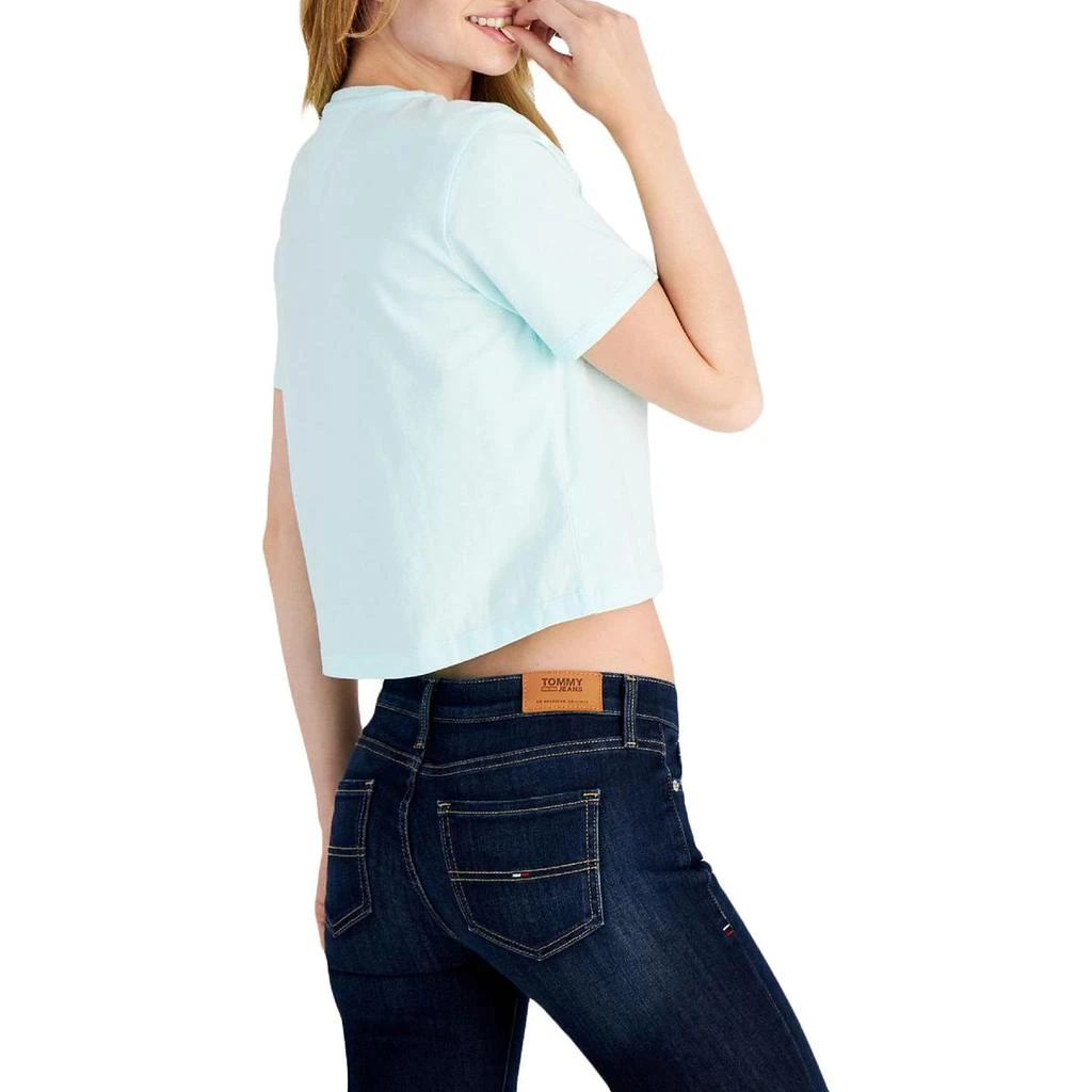 商品Tommy Jeans|Tommy Jeans Womens Knit Crewneck Graphic T-Shirt,价格¥115,第3张图片详细描述