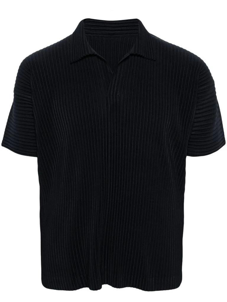 商品Issey Miyake|ISSEY MIYAKE - Pleated Polo Shirt,价格¥2611,第1张图片