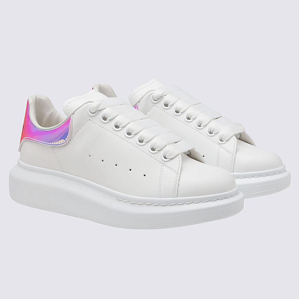 ALEXANDER MCQUEEN WHITE LEATHER OVERSIZED SNEAKERS商品第2张图片规格展示