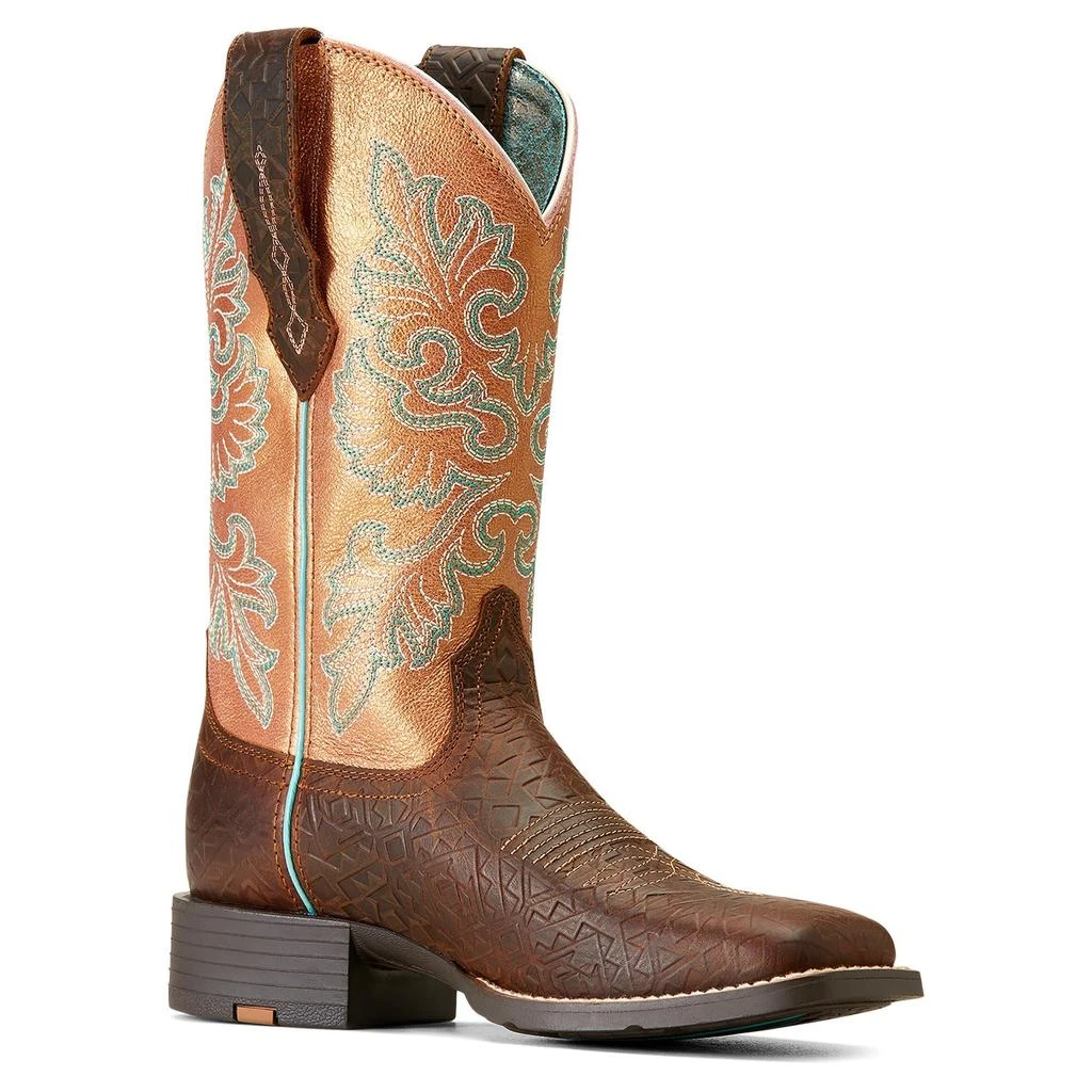 Round Up Wide Square Toe StretchFit Western Boot 商品