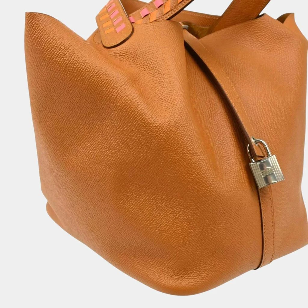 商品[二手商品] Hermes|Hermes Gold Epsom Leather Picotin Lock MM Tote Bag,价格¥32959,第3张图片详细描述