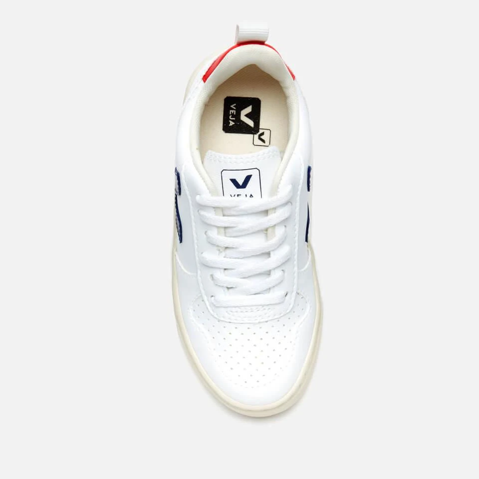 商品Veja|VEJA KIDS' V-10 LACE TRAINERS - WHITE COBALT PEKIN,价格¥411,第3张图片详细描述