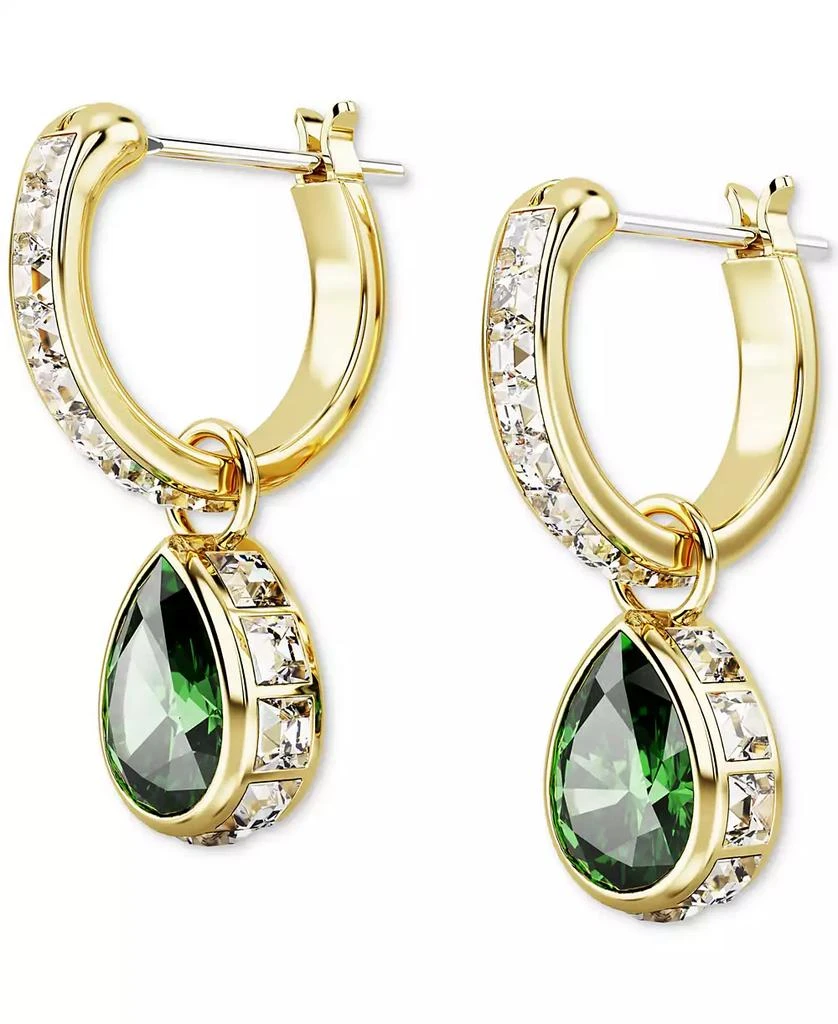 商品Swarovski|Gold-Tone Mixed Crystal Charm Hoop Earrings,价格¥676,第3张图片详细描述