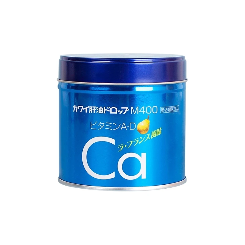 日本kawai梨之钙肝油丸儿童成人鱼肝油卡哇伊钙片维生素CAD180粒R 商品