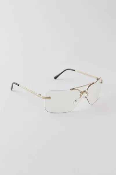 商品Urban Outfitters|Bailey Metal Shield Sunglasses,价格¥58,第2张图片详细描述