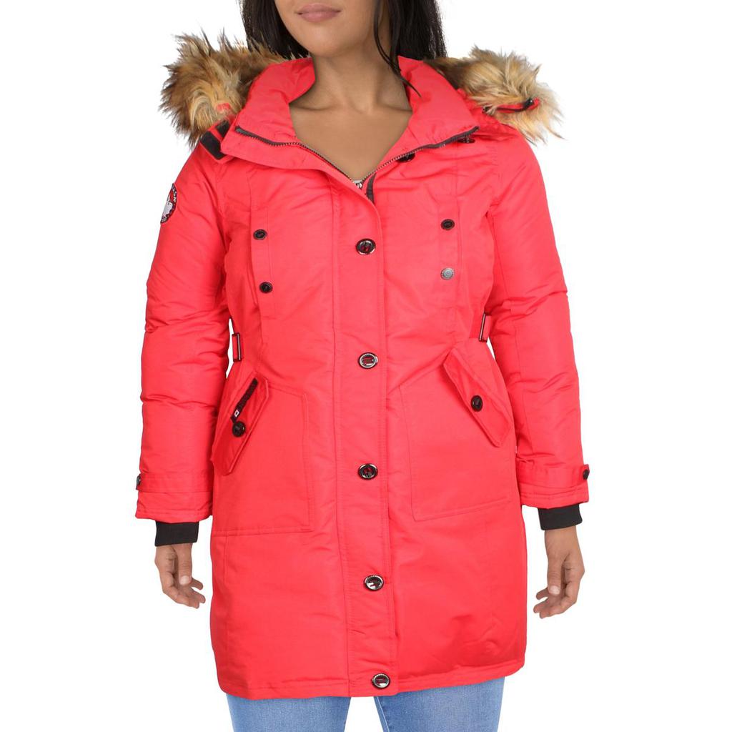 Canada Weather Gear Womens Faux Fur Cold Weather Parka Coat商品第1张图片规格展示