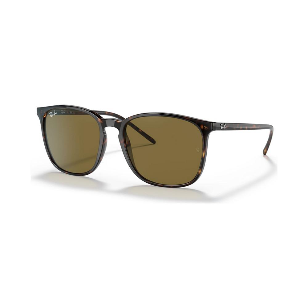 Men's Low Bridge Fit Sunglasses, RB4387F 55商品第1张图片规格展示