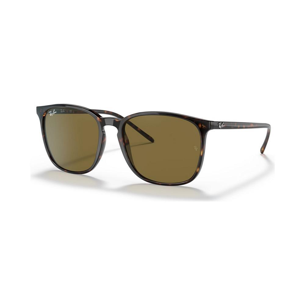 商品Ray-Ban|Men's Low Bridge Fit Sunglasses, RB4387F 55,价格¥991,第1张图片