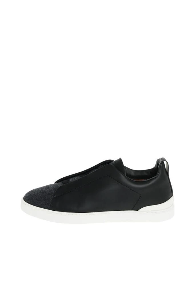 商品Zegna|Ermenegildo Zegna Men's  Black Other Materials Sneakers,价格¥6268,第2张图片详细描述