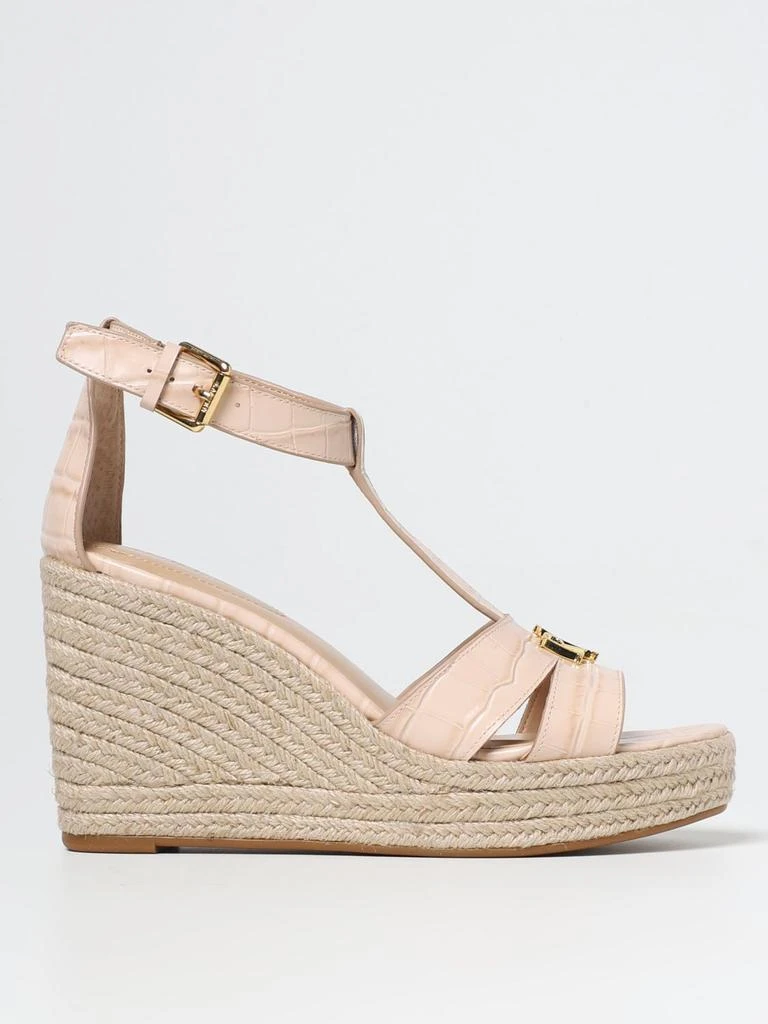 商品Ralph Lauren|Lauren Ralph Lauren sandal in crocodile print leather,价格¥557,第1张图片