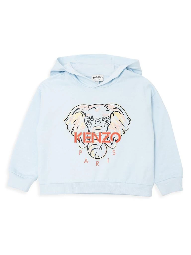 商品Kenzo|Little Girl's & Girl's Elephant Embroidered Hoodie,价格¥423,第1张图片