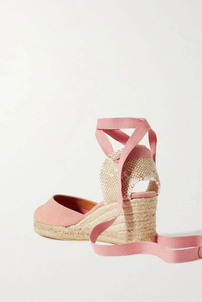 商品CASTAÑER|Carina 60 canvas wedge espadrilles,价格¥451,第3张图片详细描述