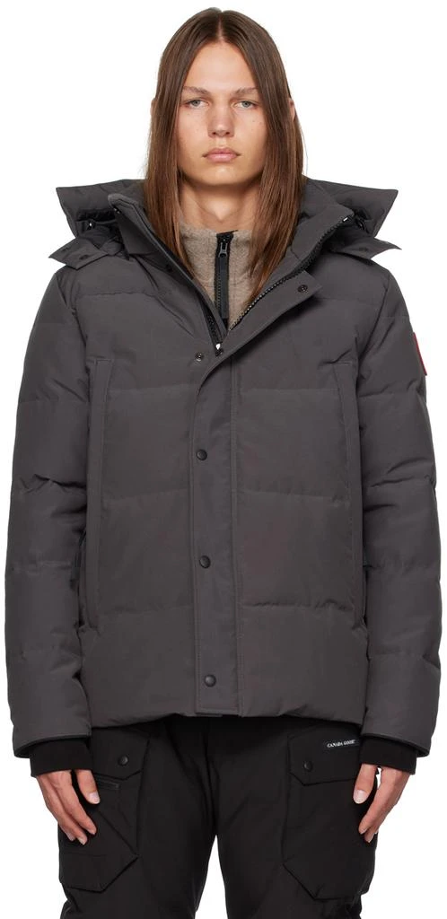 商品Canada Goose|Gray Wyndham Down Jacket,价格¥10672,第1张图片