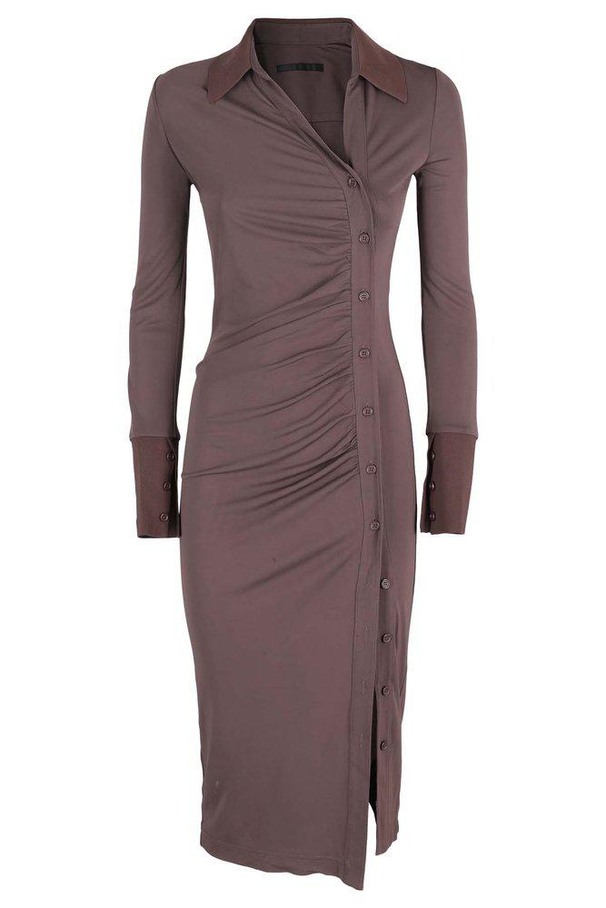 Helmut Lang Asymmetric Shirt Dress商品第1张图片规格展示