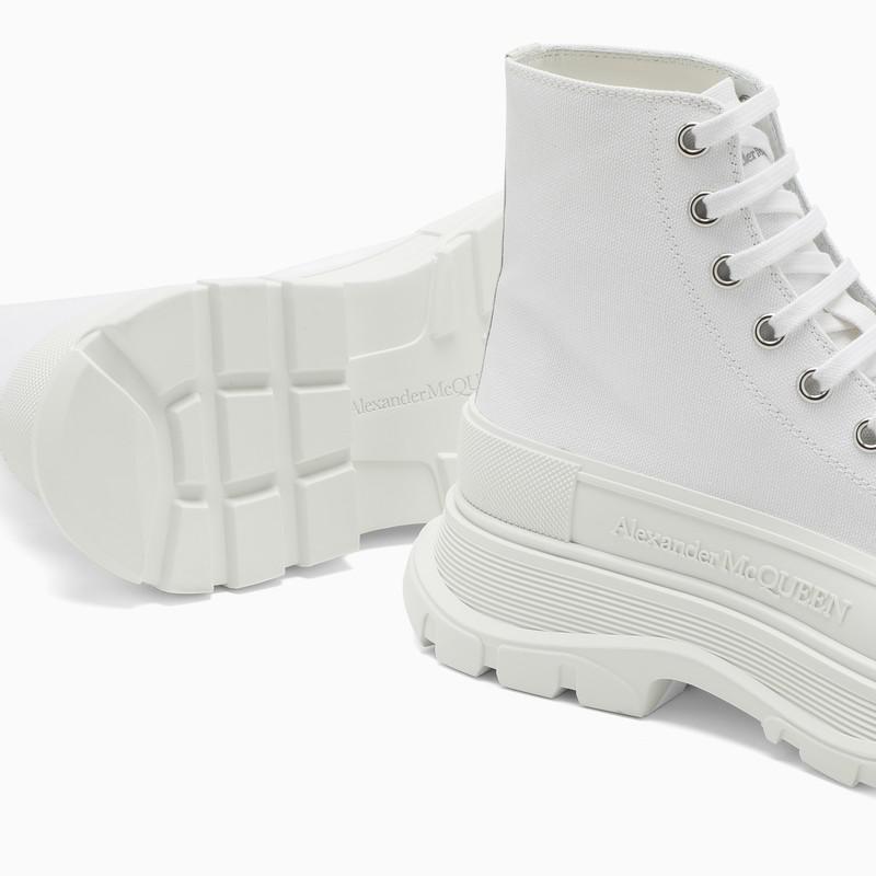 White canvas Tread Slick boots商品第5张图片规格展示