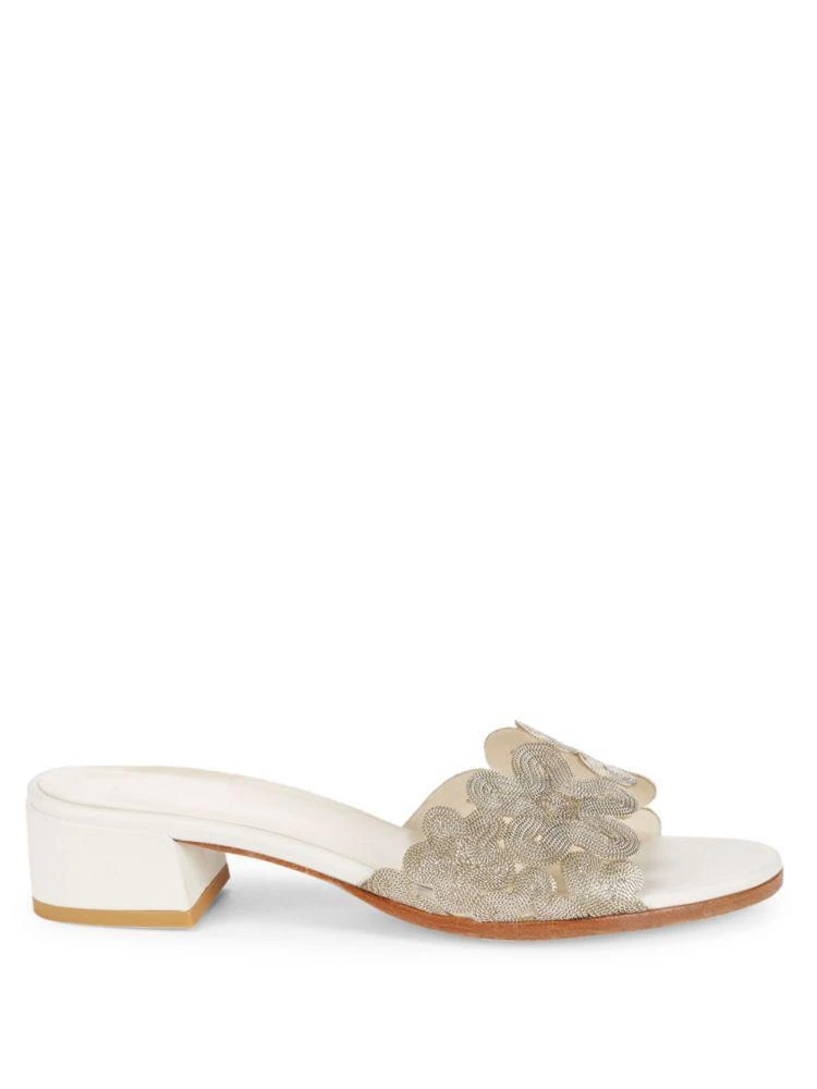 商品Stuart Weitzman|June Florette Floral Slides,价格¥1180,第5张图片详细描述