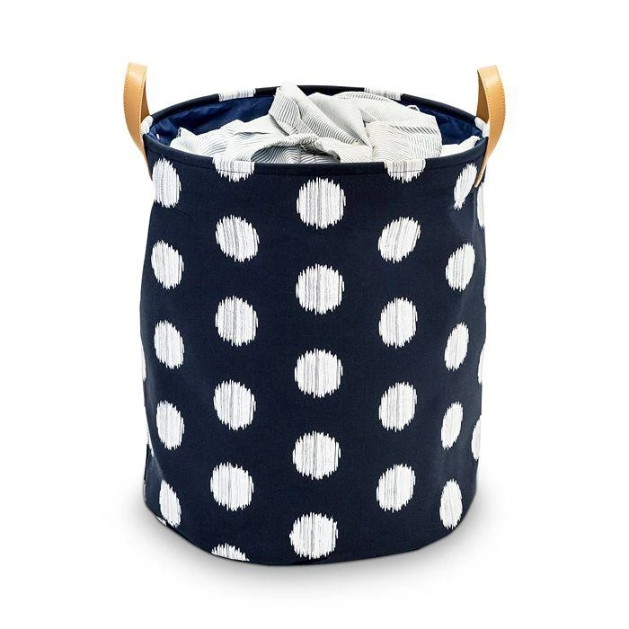 商品Honey Can Do|Coastal Collection Portable Laundry Bin, Navy and Grey Dot,价格¥376,第4张图片详细描述