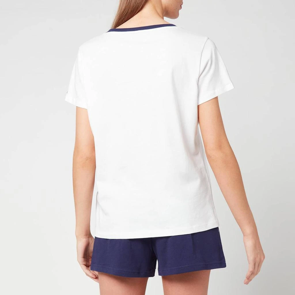 商品Tommy Hilfiger|Tommy Hilfiger Women's Sustainable T-Shirt And Shorts Set - White/Yale Navy,价格¥273,第2张图片详细描述