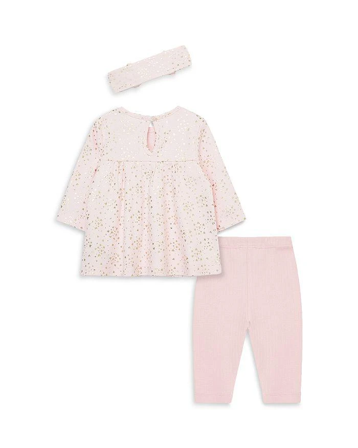 商品Little Me|Girls' Heart Shine Cotton Headband, Tunic, & Leggings Set - Baby,价格¥210,第2张图片详细描述