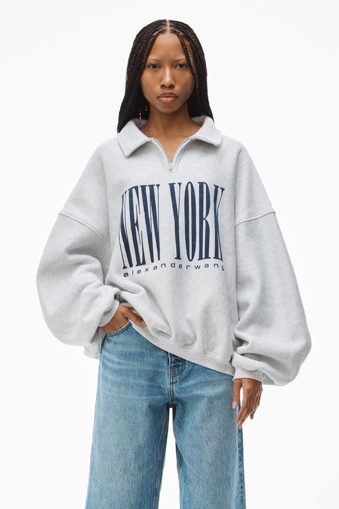 商品Alexander Wang|NY PUFF GRAPHIC SWEATSHIRT IN TERRY,价格¥3224,第4张图片详细描述