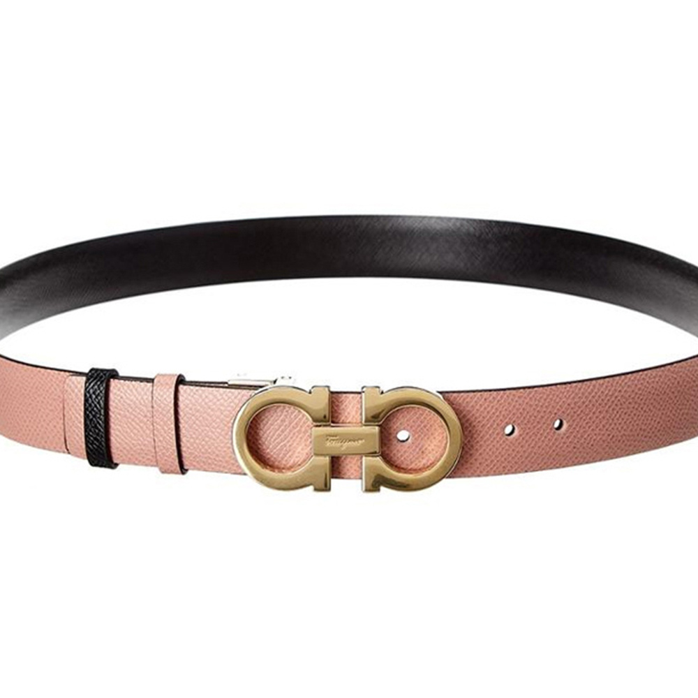 商品Salvatore Ferragamo|Salvatore Ferragamo 菲拉格慕 女士桃红色小牛皮腰带 698660【包装随机，部分无包装盒】,价格¥1842,第1张图片