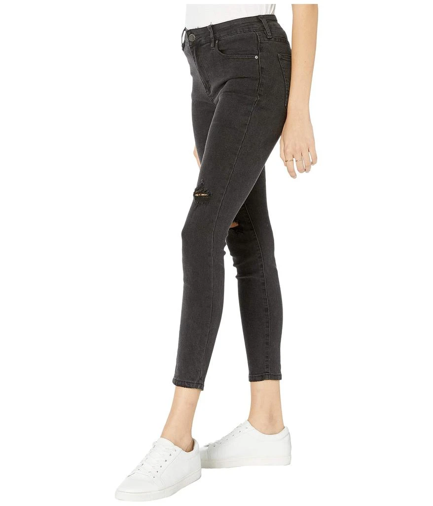 商品Cotton On|Teen Mid-Rise Grazer Skinny Jeans in Washed Black Knee Rips,价格¥76,第2张图片详细描述