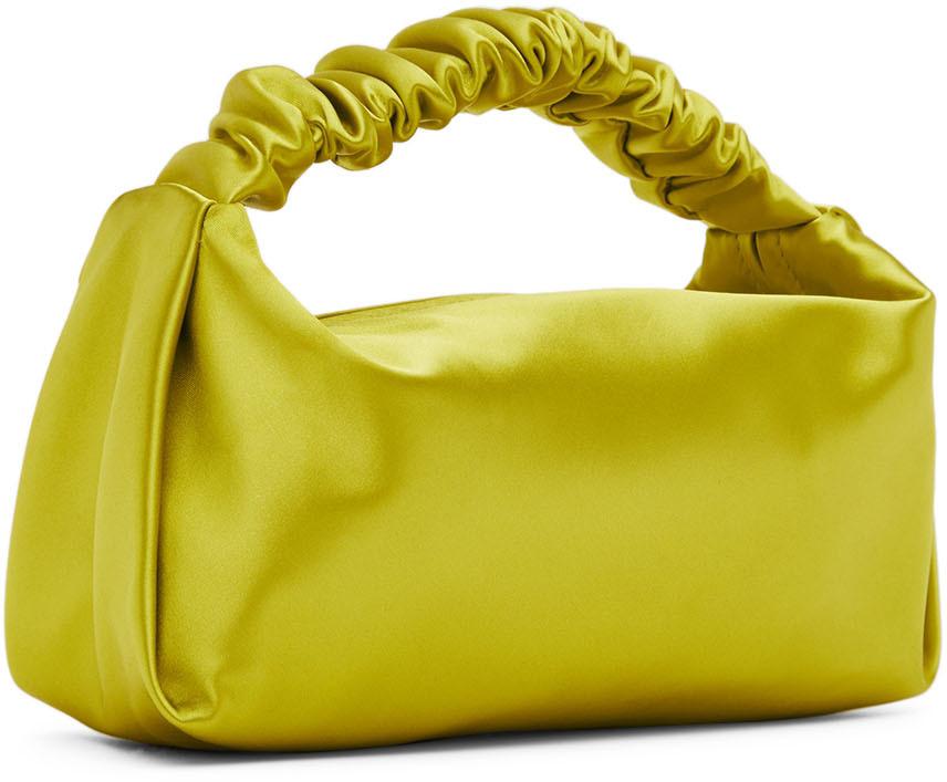 Green Mini Scrunchie Top Handle Bag商品第2张图片规格展示