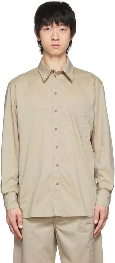 商品Lemaire|Beige Cotton Shirt,价格¥905,第1张图片