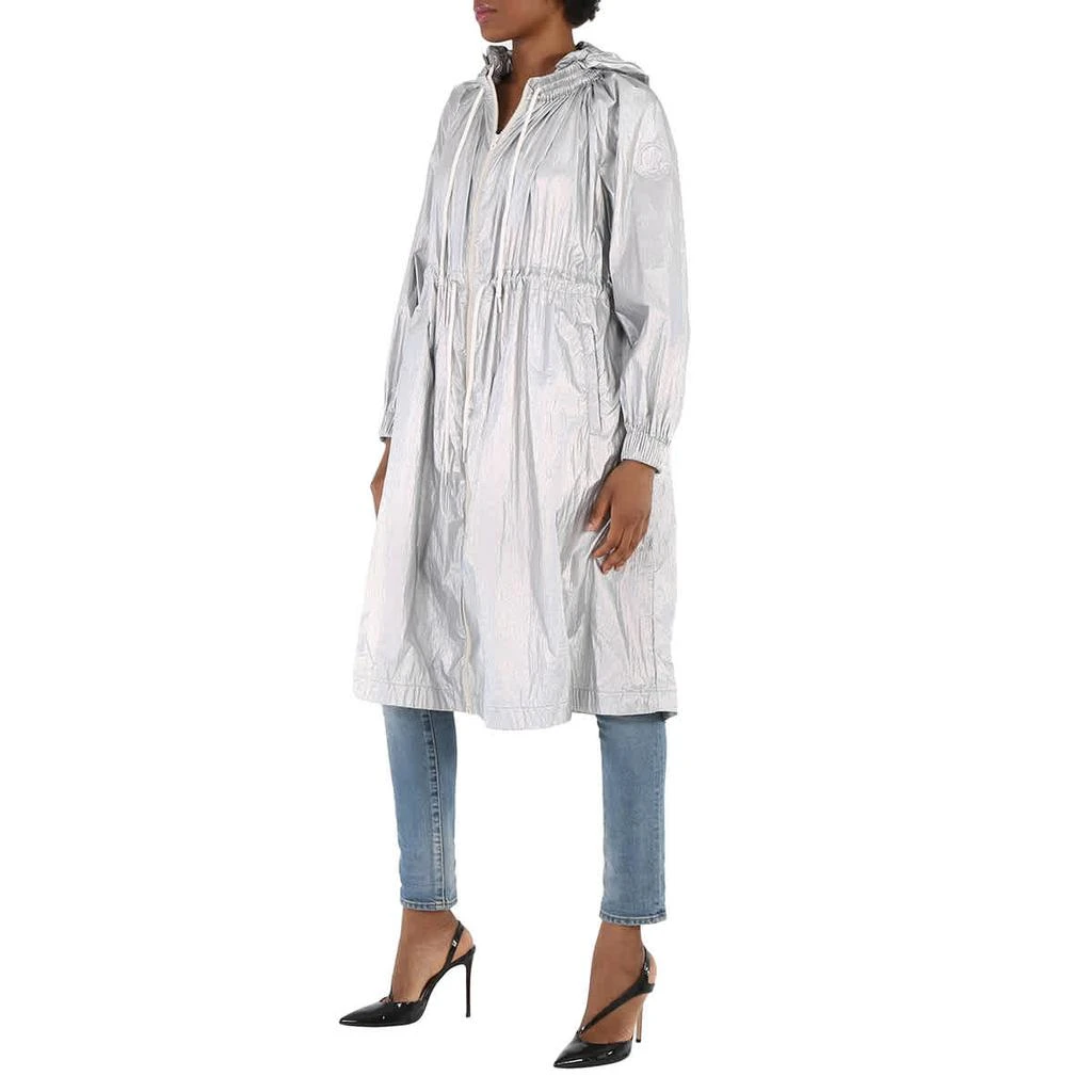 商品Moncler|Moncler Ladies Silver Akubens Laminated Nylon Coat, Brand Size 0 (X-Small),价格¥4291,第2张图片详细描述
