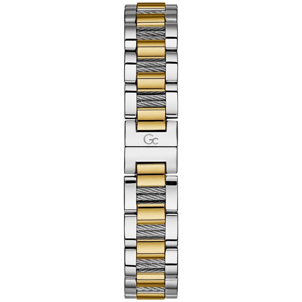 商品GUESS|Women's Swiss Two-Tone Stainless Steel Bracelet Watch 32mm,价格¥3045,第5张图片详细描述