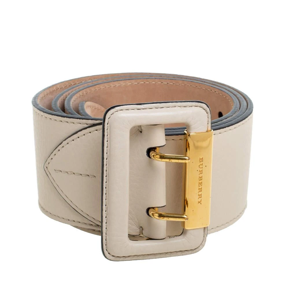 商品[二手商品] Burberry|Burberry Light Beige Leather Cecile Waist Belt 90CM,价格¥1261,第2张图片详细描述