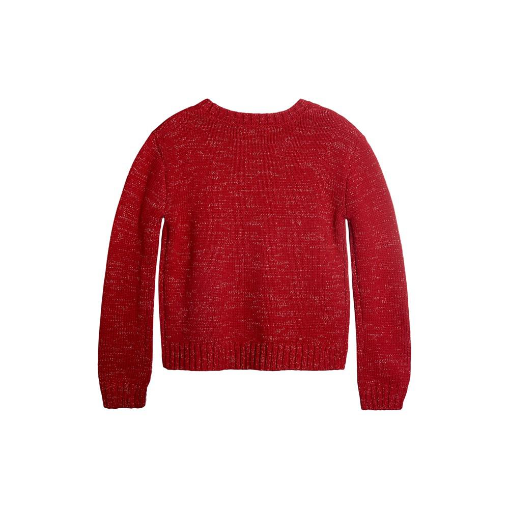 Little Girls Glitter Heart Sweater, Created For Macy's商品第2张图片规格展示