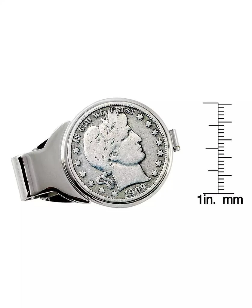 商品American Coin Treasures|Men's Silver Barber Half Dollar Coin Money Clip,价格¥594,第3张图片详细描述