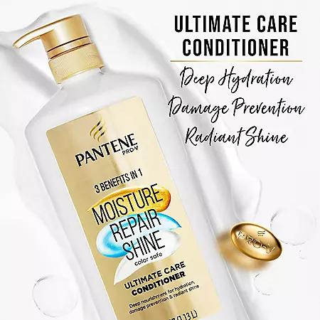 Pantene Pro-V Ultimate Care Moisture + Repair + Shine Conditioner for Damaged Hair and Split Ends (38.2 fl. oz.)商品第2张图片规格展示